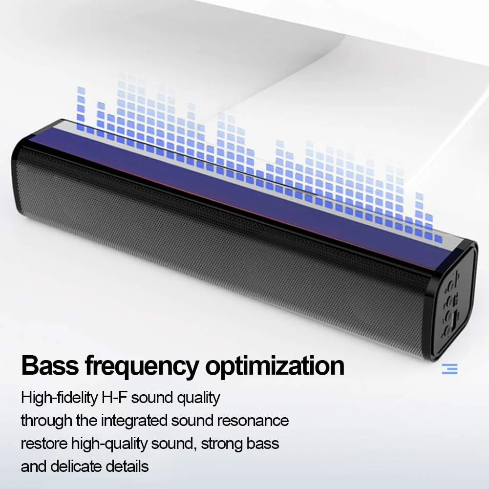 اسپیکر ساندبار صدای فراگیر سه بعدی برای تلویزیون 5.1، ساندبار با ساب ووفر داخلی، بلندگوی بلوتوثی بی سیم 5.0 برای تلویزیون، ورودی اپتیکال/AUX/USB سازگار با Altavoz جدید