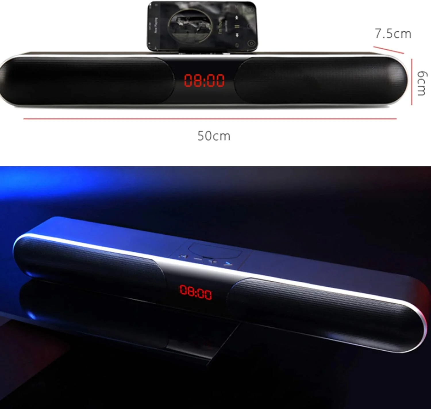 اسپیکر نواری صدای فراگیر سه بعدی، اسپیکر بلوتوثی قابل حمل بی سیم برای تلویزیون، پردازش سیگنال دیجیتال DSP با صدای عالی، حالت های صوتی چندگانه، تنظیم آسان، تک و جدید اسپیکر نواری صدای فراگیر سه بعدی، اسپیکر بلوتوثی قابل حمل بی سیم برای تلویزیون، پردازش سیگنال دیجیتال DSP با صدای عالی، حالت های صوتی چندگانه، تنظیم آسان، تک و جدید