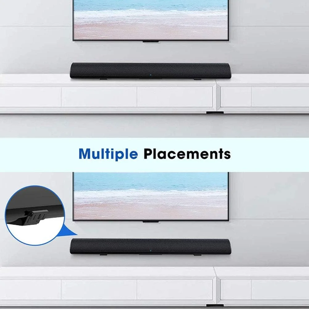 مینی ساندبار اسپیکر بیسیم قابل حمل برای صدای شفاف و قدرتمند بلوتوث 5.0 با برد 10 متر طراحی شیک مقاوم و ضد ضربه صدای فراگیر 360 درجه واقعی مدل جدید مینی ساندبار اسپیکر بیسیم قابل حمل برای صدای شفاف و قدرتمند بلوتوث 5.0 با برد 10 متر طراحی شیک مقاوم و ضد ضربه صدای فراگیر 360 درجه واقعی مدل جدید