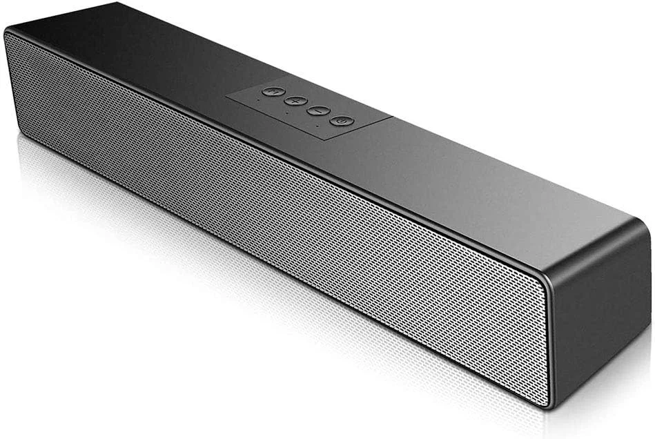 اسپیکر بلوتوثی کوچک بی سیم برای تلویزیون، صدای استریو شفاف، 15 اینچ، سیمی و بی سیم، نصب و اتصال آسان، صدای HD قطعی برای مهمانی، باربیکیو، خانه، مسافرت، مدل جدید