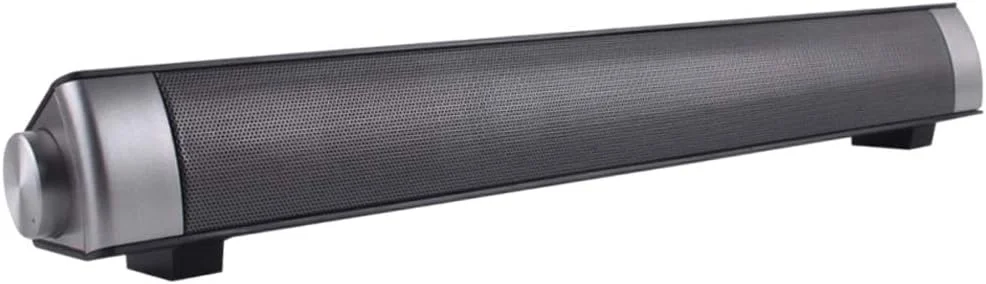 اسپیکر ساندبار برای تلویزیون، مناسب منزل، دارای دو اسپیکر داخلی قدرتمند 5 واتی، پخش صدا از طریق بلوتوث 3.0 تا فاصله 10 متری، سبک و مقاوم، مدل جدید