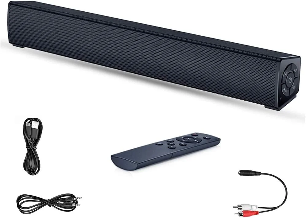اسپیکر ساندبار کامپیوتر، ساندبار استریو سینمای خانگی با سیم و بی سیم، اسپیکر بلوتوثی قابل شارژ، اتصال آسان و جفت سازی استریو بی سیم
