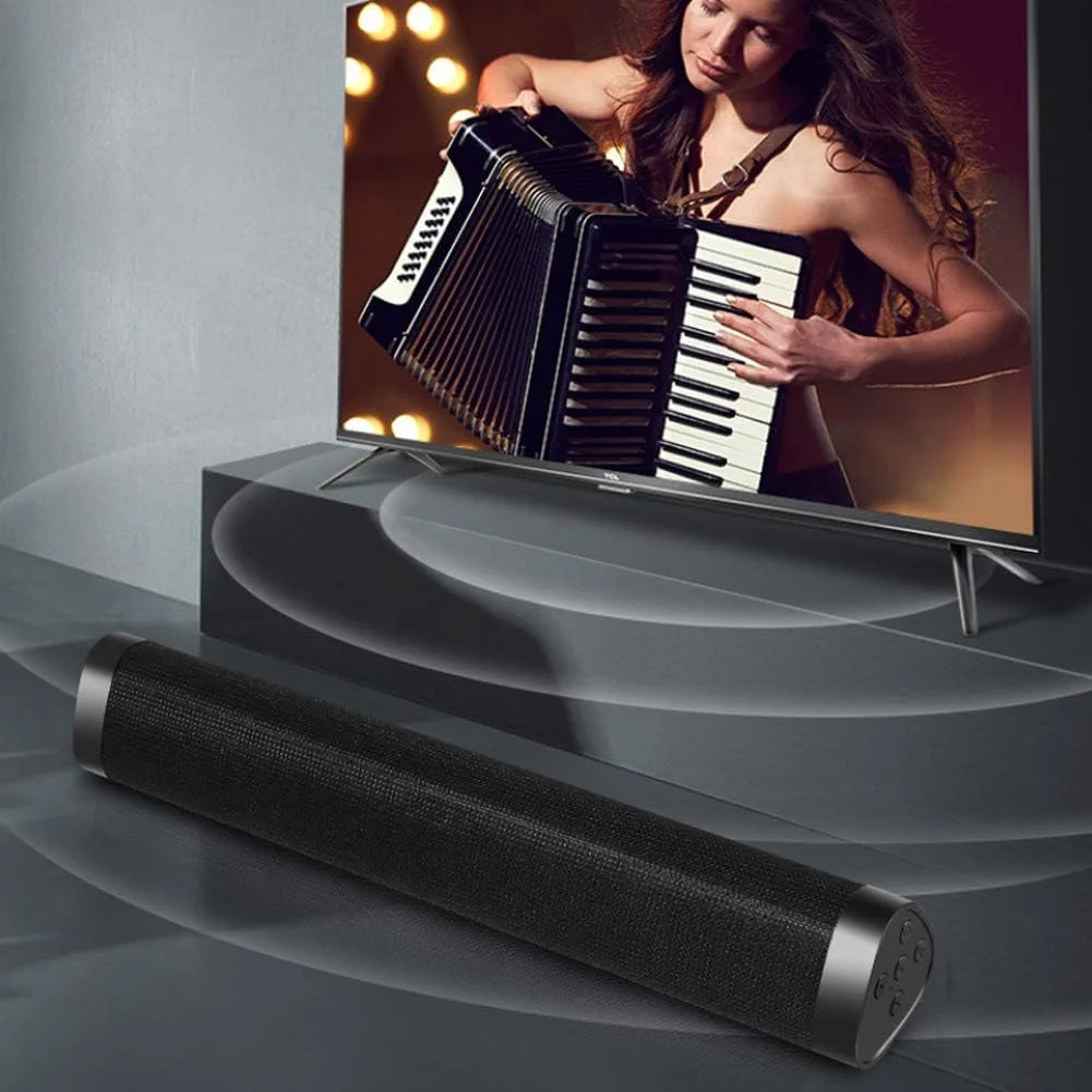 اسپیکر بلوتوثی کامپیوتر، مناسب فضای باز، صدای فراگیر 360 درجه با فناوری بلوتوث بی سیم، روکش توری فلزی مشکی، ظاهری ساده و درخشان، تقویت بیس