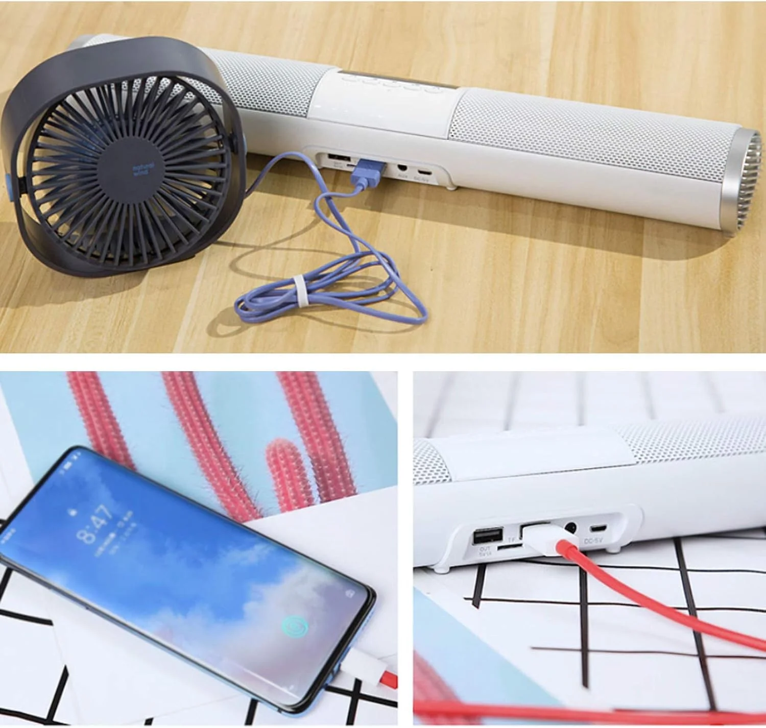 اسپیکر بلوتوثی 5.0، ساندبار برای تلویزیون، اسپیکر 4 واحدی با اتصالات بلوتوثی و سیمی، سیستم صوتی سینمای خانگی و اسپیکر با صدای فراگیر سه بعدی باس عمیق، مشکی مدل جدید