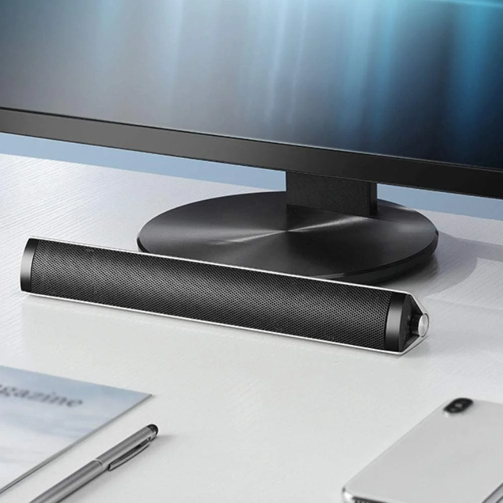 اسپیکر بلوتوثی بی‌سیم کوچک با بدنه سمباده‌کاری شده، مقاوم در برابر کثیفی، طراحی پد ضد لغزش و پخش با کیفیت