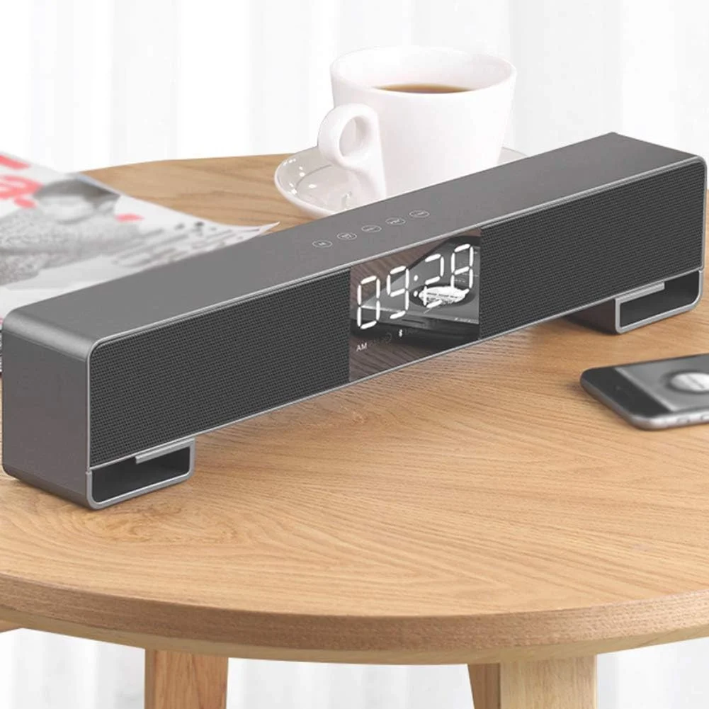 مینی ساندبار بلوتوث با تکنولوژی انتقال موثر 0-10 متری، صفحه لمسی، مینی صوتی قابل حمل، انتقال بی سیم بلوتوث، مدل جدید