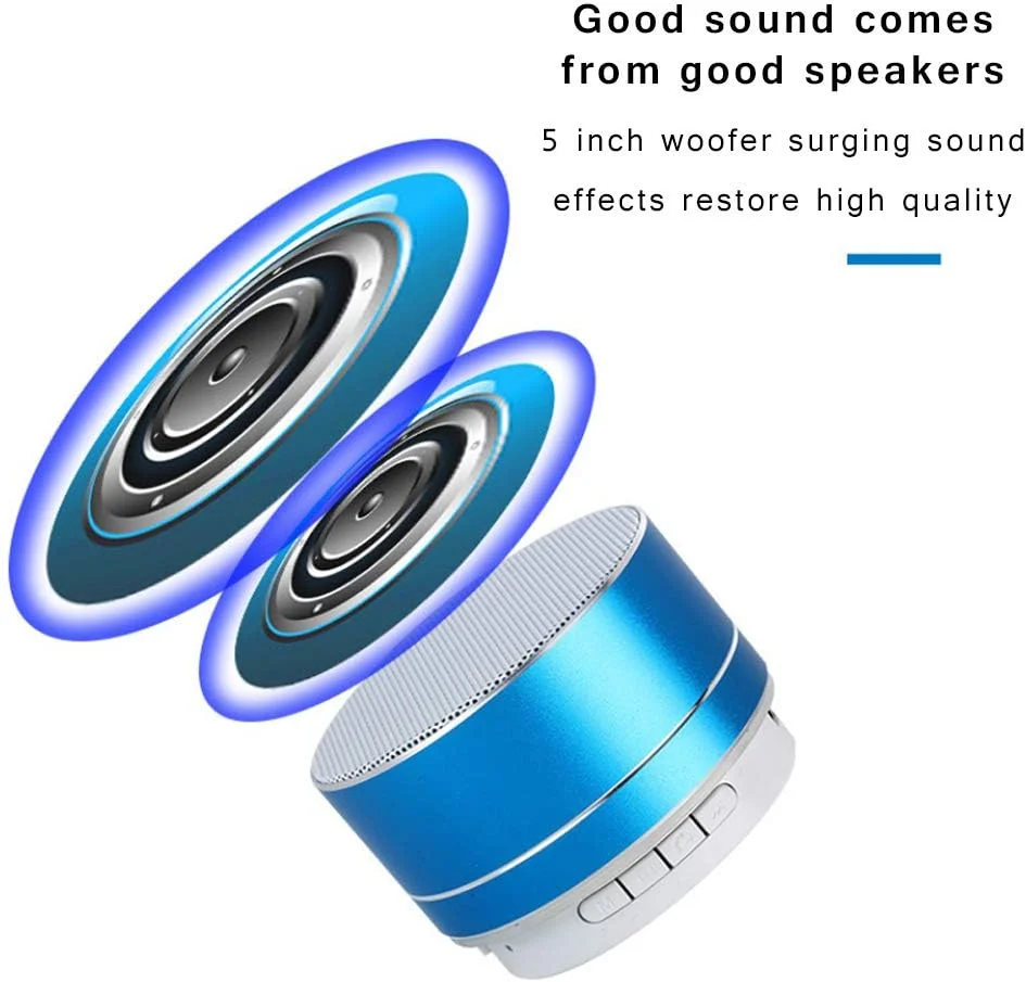 اسپیکر بلوتوثی کوچک بی سیم ساندبار کامپیوتر، کوچک و سبک، ظاهر نفیس، عملکرد بلوتوث 4.0، سازگاری قدرتمند، مشکی، مدل جدید