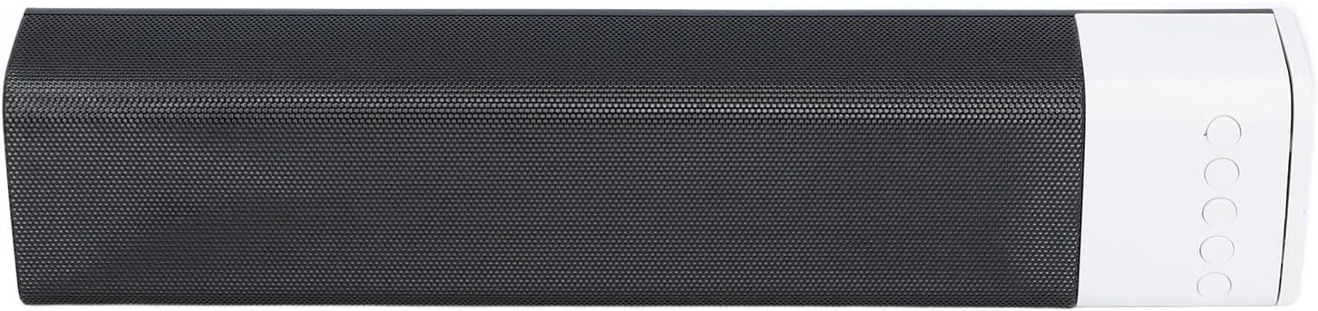 اسپیکر ساندبار بی سیم Goshyda، ساندبار استریو RGB بلوتوث سینمای خانگی، برای بازی، موسیقی، فیلم، پشتیبانی از BT، USB، AUX، پخش کارت حافظه کوچک (سفید)