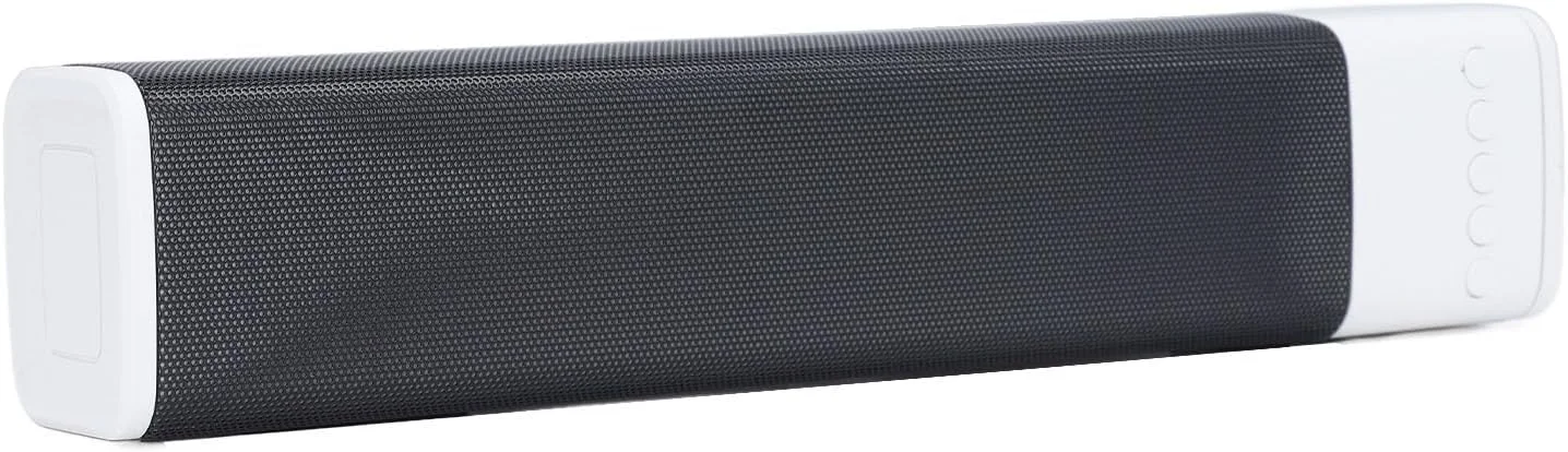 اسپیکر ساندبار بی سیم Goshyda، ساندبار استریو RGB بلوتوث سینمای خانگی، برای بازی، موسیقی، فیلم، پشتیبانی از BT، USB، AUX، پخش کارت حافظه کوچک (سفید)