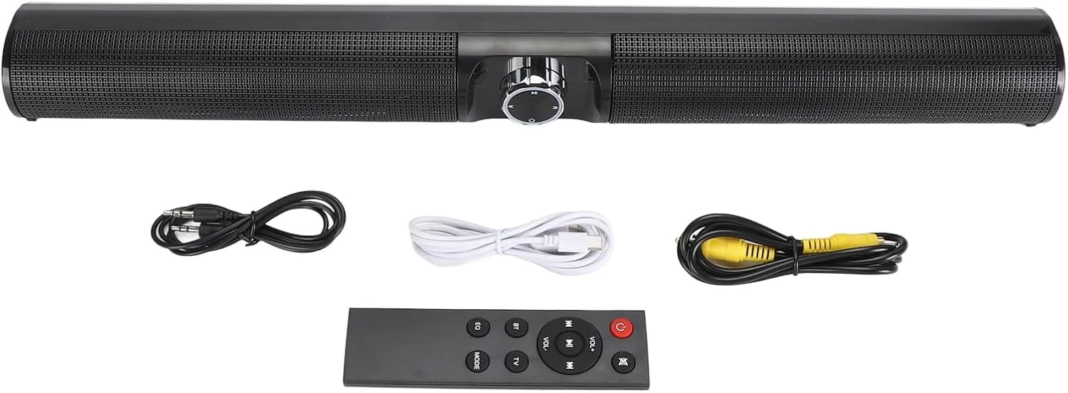 سیستم اسپیکر بلوتوث 5.3 با صدای استریو سه بعدی 20 واتی و نور محیطی RGB برای سیستم صوتی تلویزیون و کامپیوتر خانگی