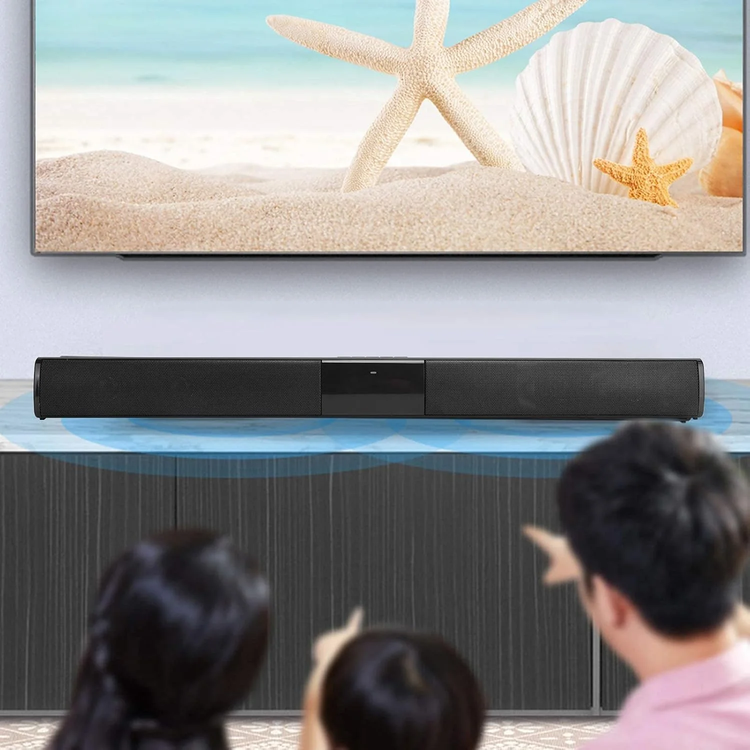 اسپیکر بلوتوثی بی‌سیم، اسپیکر استریو قابل حمل، سیستم صوتی مینی سینمای خانگی، با کنترل از راه دور، برای خانه، تلویزیون، بلندگوها