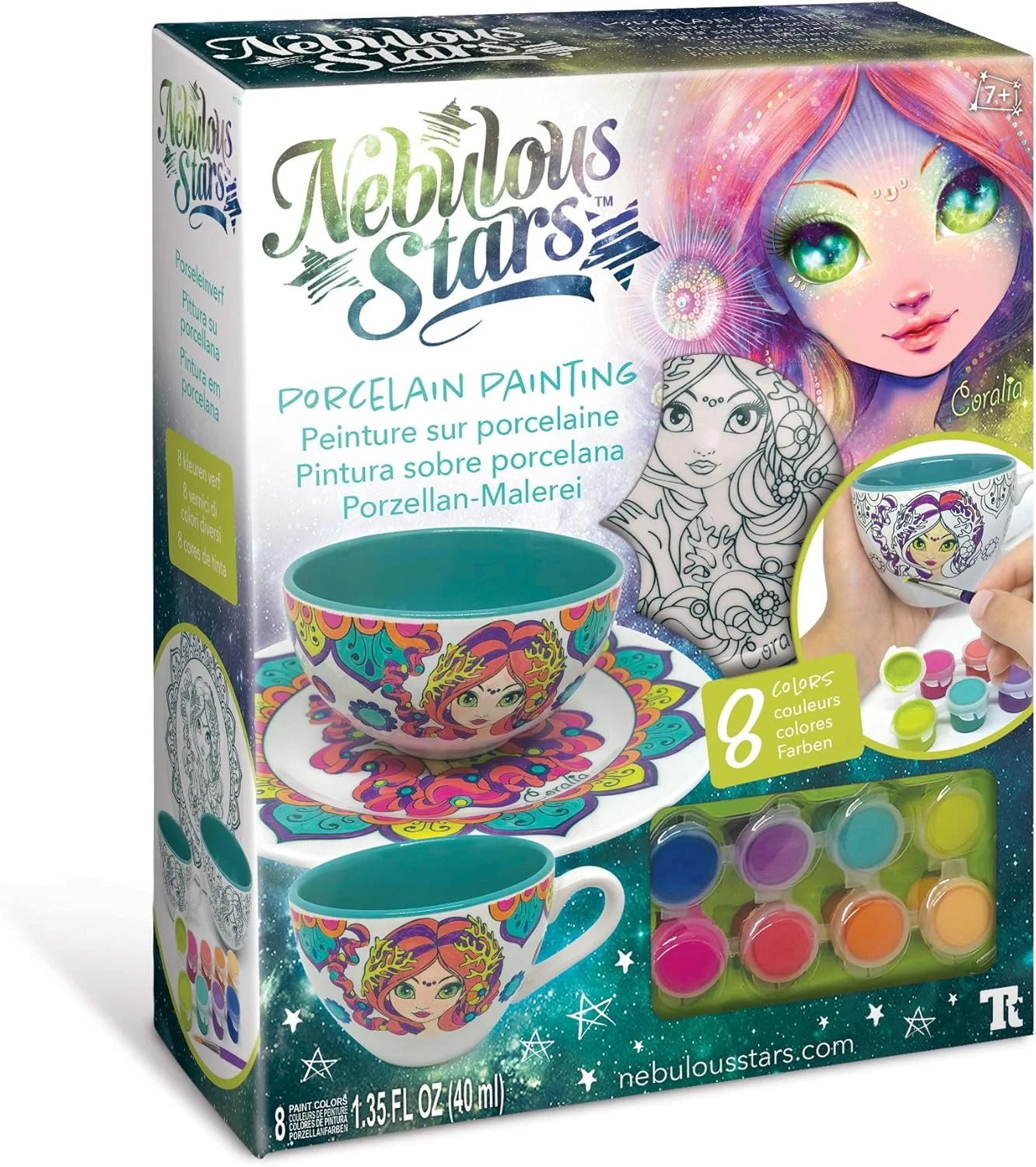 نقاشی روی ظروف چینی نبولاس استارز، بسته 1 عددی