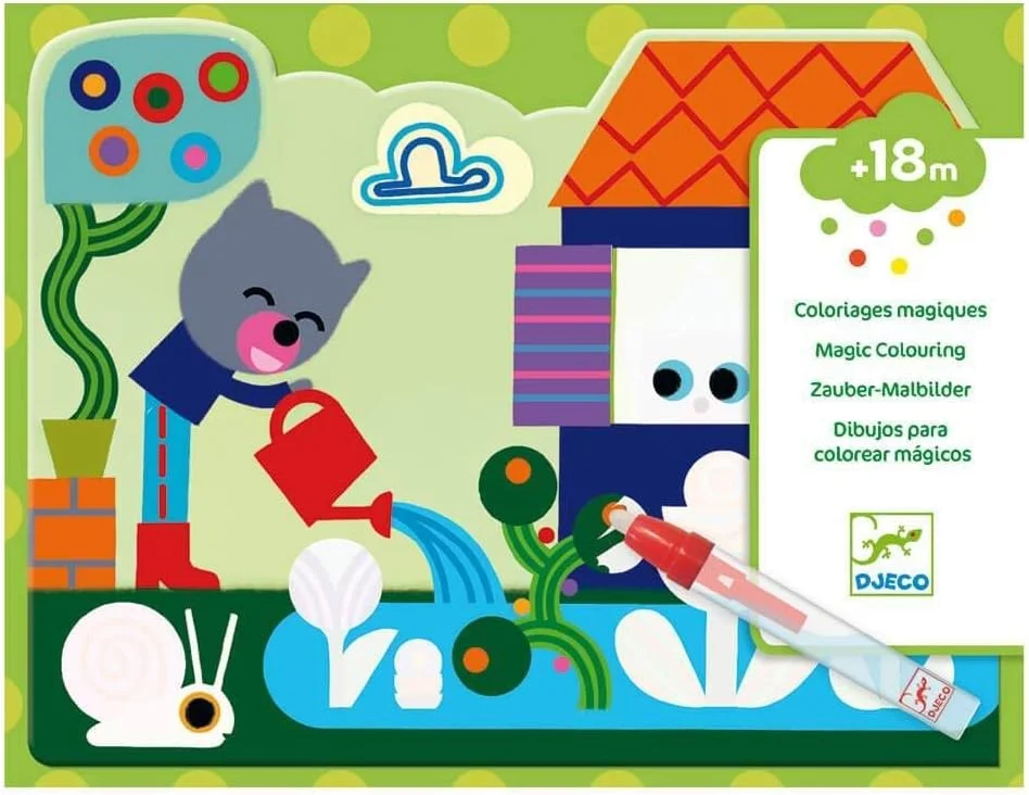 دفتر رنگ آمیزی جادویی طرح باغ مخفی DJECO (39063)، چند رنگ