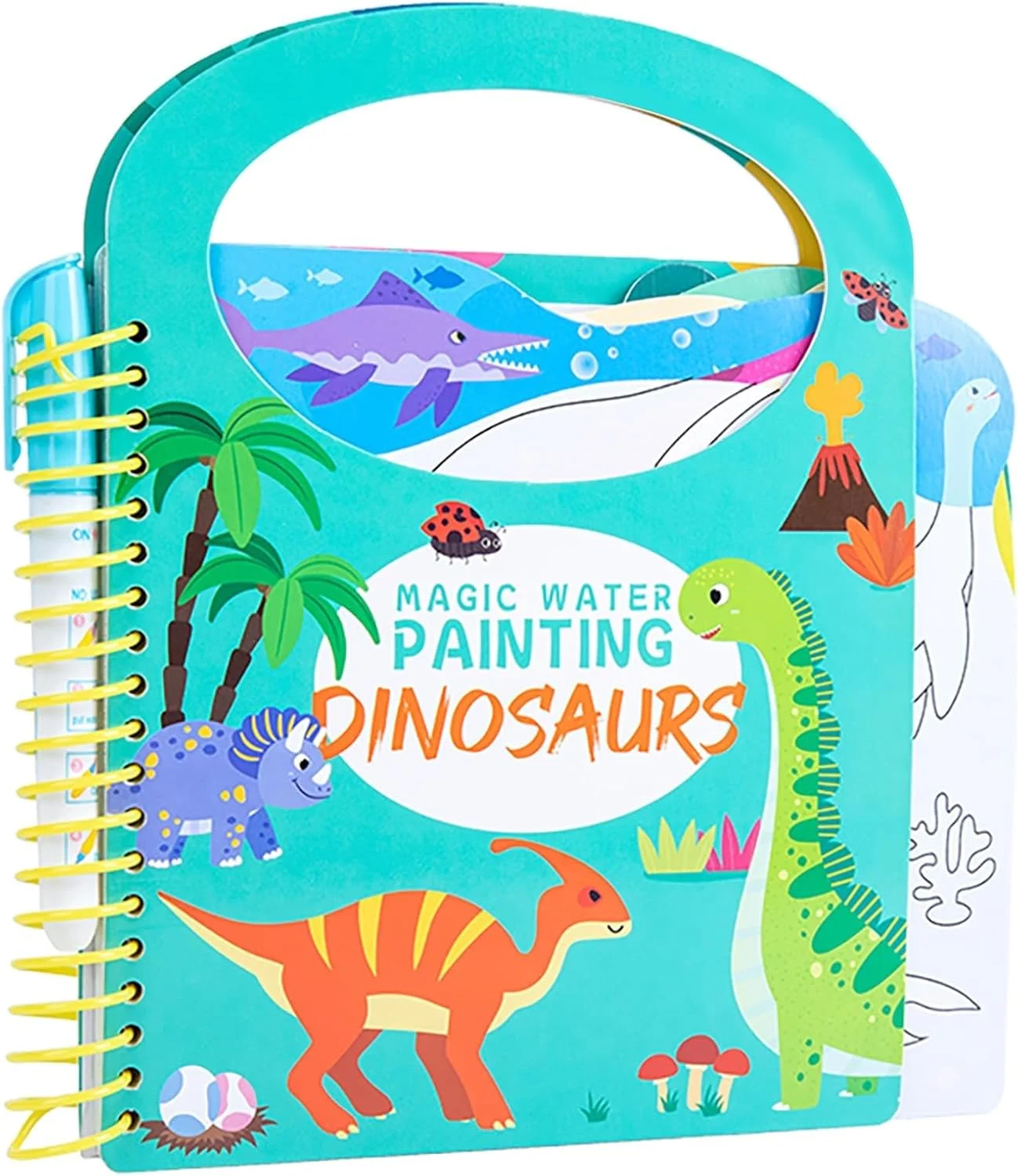 کتاب هنر خراش جادویی آزون برای کودکان - حیوانات، کیت ها و لوازم صنایع دستی، اسباب بازی های مسافرتی، کتاب رنگ آمیزی بدون کثیف کاری، کتاب نقاشی با آب، کتاب برچسب