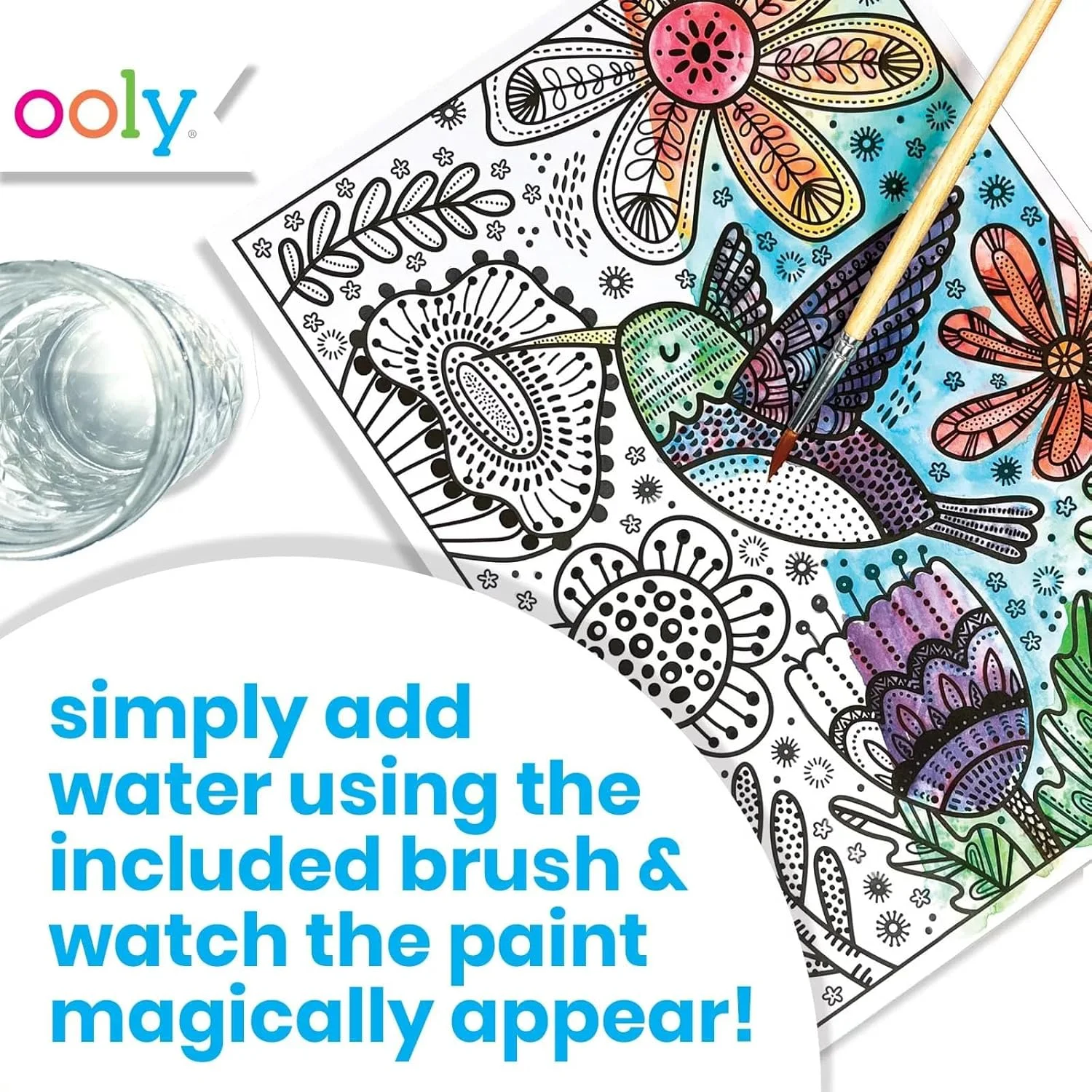 برگه های رنگ جادویی رنگ های پنهان Ooly (مجموعه 9 عددی) - اقیانوس جادویی