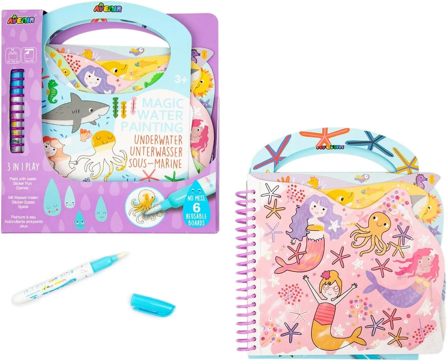 کتاب رنگ آمیزی جادویی آونیر - دنیای زیر آب