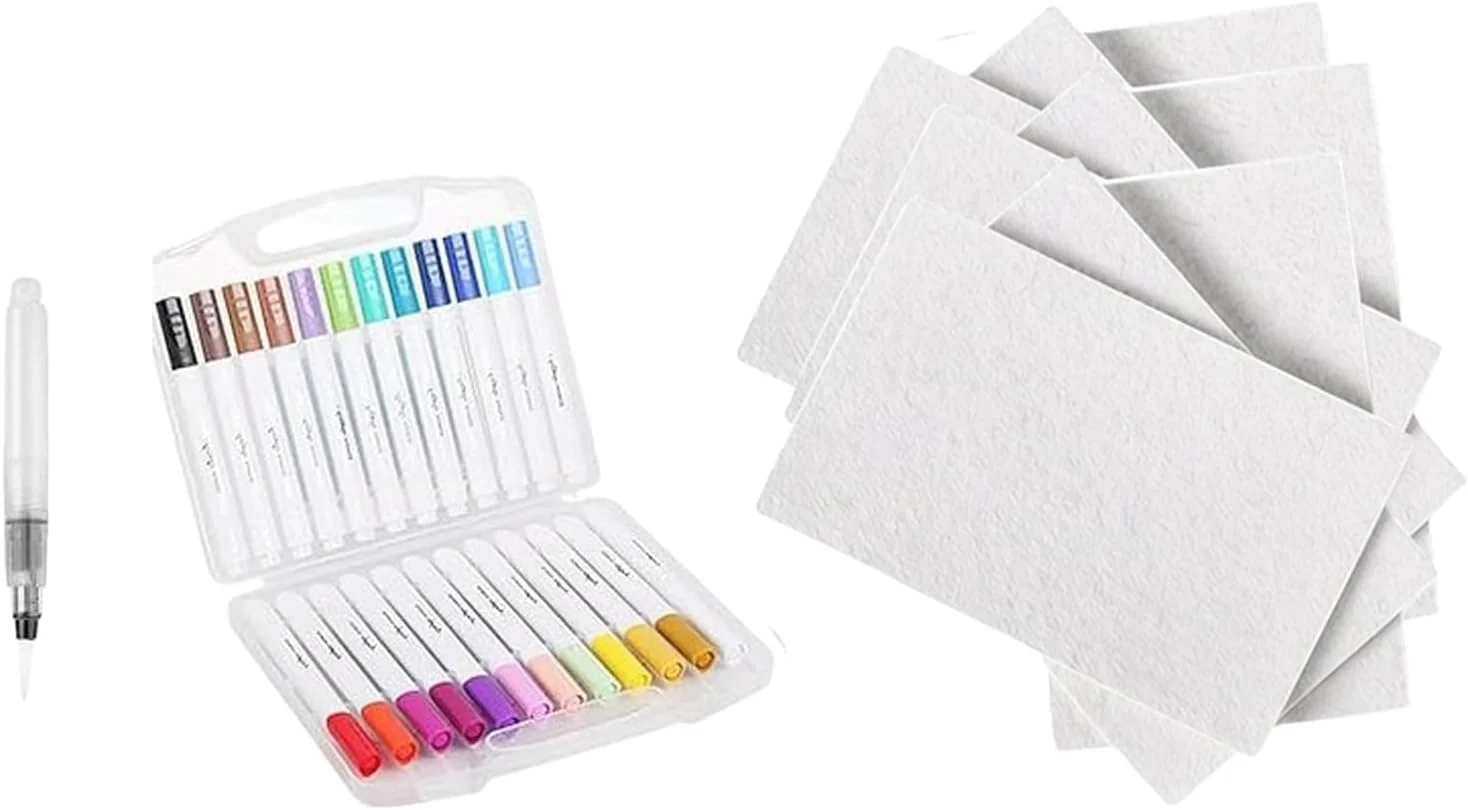 مجموعه نقاشی با بافت فوم جادویی با قلم آبرنگ، مناسب برای نقاشی و طراحی کودکان