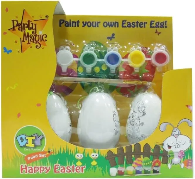 مجموعه رنگ آمیزی تخم مرغ عید پاک مدل Party Magic DIY - بسته 3 عددی