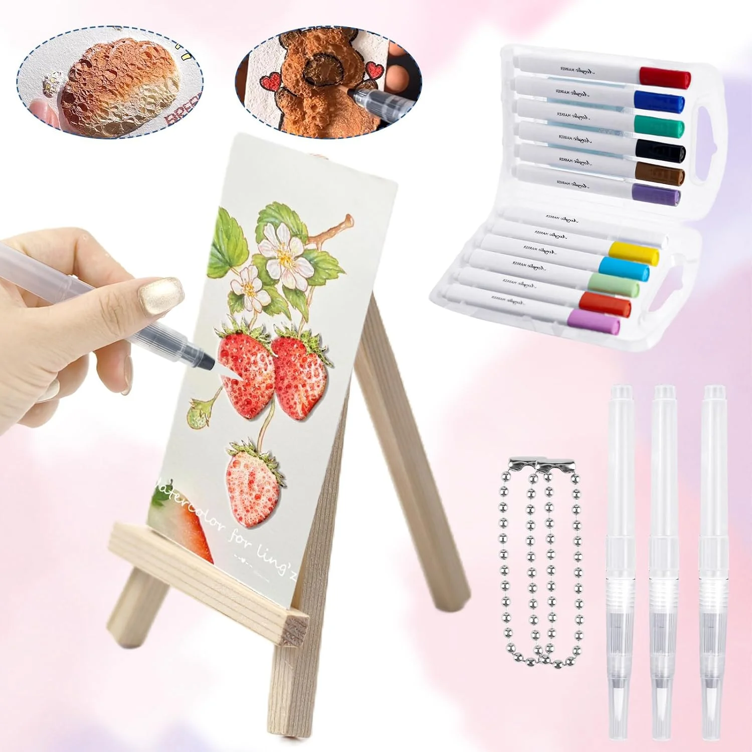 مجموعه نقاشی با بافت فوم سه بعدی GD HUA، رنگ پفی جادویی، کاغذ نقاشی بافت دار، کاغذ بافت فوم جادویی، کیت های هنری DIY و لوازم صنایع دستی کودکان، برای نقاشی دستی، هنر