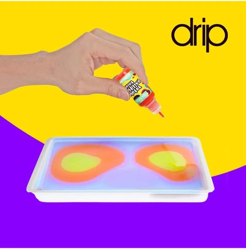 ست هنر نقاشی ابری سریع با 8 رنگ، ست نقاشی ابری با آب برای کودکان 6 سال به بالا، هنر و صنایع دستی خلاقانه، ایده هدیه عالی برای دختران و پسران - زرد