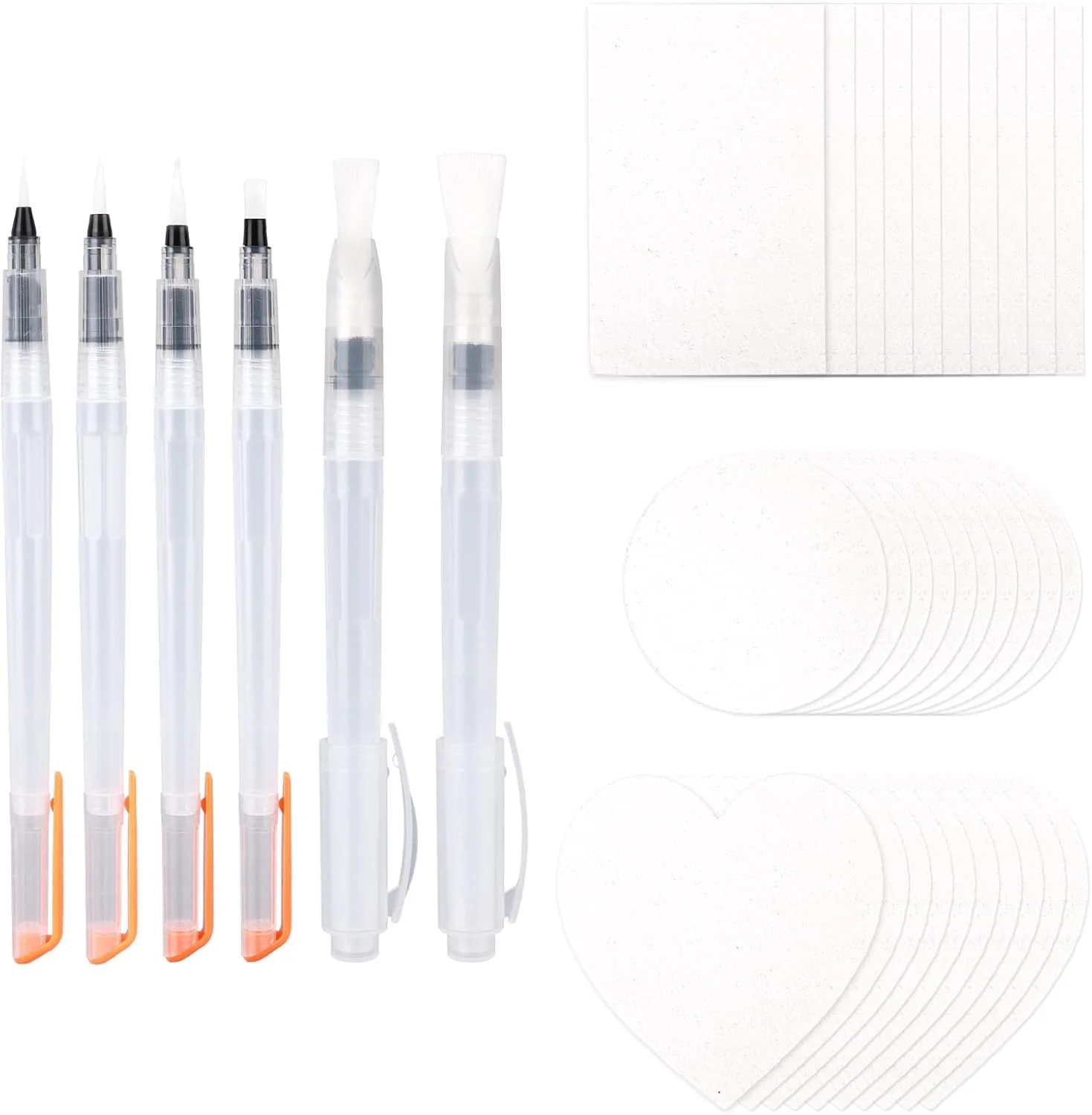 ست نقاشی پفی جادویی 36 تکه Lasuroa، کاغذ بوم اسفنجی DIY با 6 قلم آبرنگ، لوازم هنری بافت فوم برای خانه و مدرسه