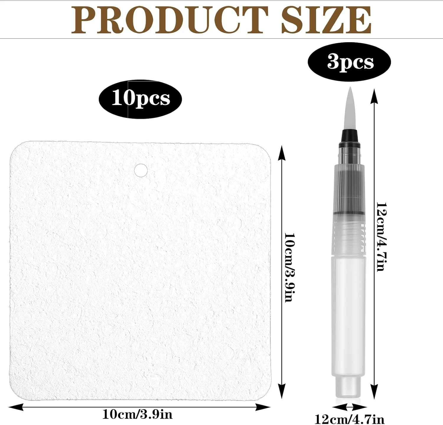 مجموعه ۱۰ عددی نقاشی با بافت فوم جادویی CIATBYYJ، رنگ پفی سه بعدی جادویی با ۳ نوع قلم موی آبرنگ برای کیت های هنری DIY، لوازم کاردستی، نقاشی پفی