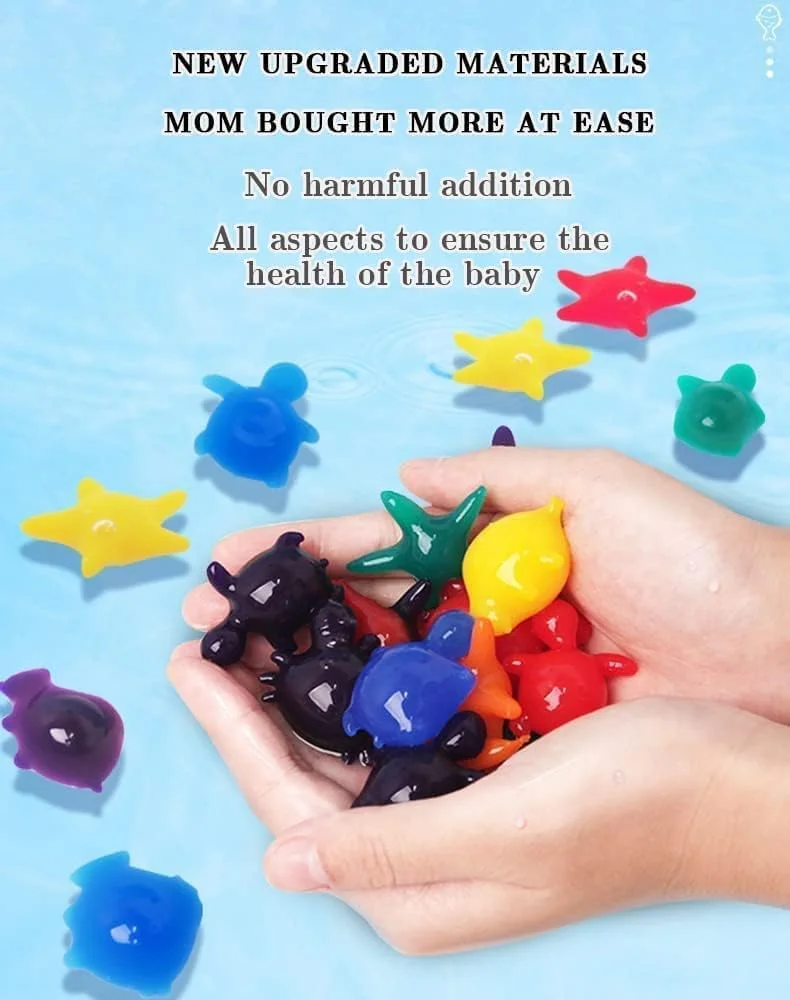 مجموعه 32 عددی پری دریایی آکوآ - جن آبی جادویی، اسباب بازی های کودکان، پازل نوزاد روح آب، هنر ژل DIY جادویی، اسباب بازی دست ساز، کیت نقاشی روی آب، فعالیت های خلاقانه برای دختران و پسران 3 سال به بالا