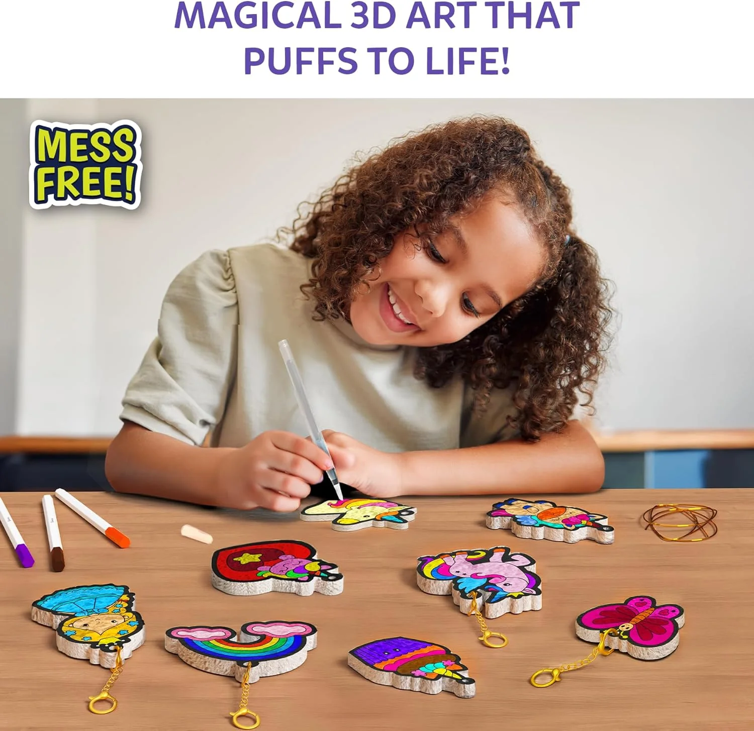 مجموعه هنری سه بعدی Skillmatics - پرنسس ها و تک شاخ های Aqua Puffs، کاردستی نقاشی بدون کثیف کاری برای کودکان، فعالیت رنگ آمیزی و باد کردنی خودتان انجام دهید، اسباب بازی های مسافرتی و هدایای خلاقانه برای دختران و پسران 4، 5، 6، 7، 8، 9، 10 ساله