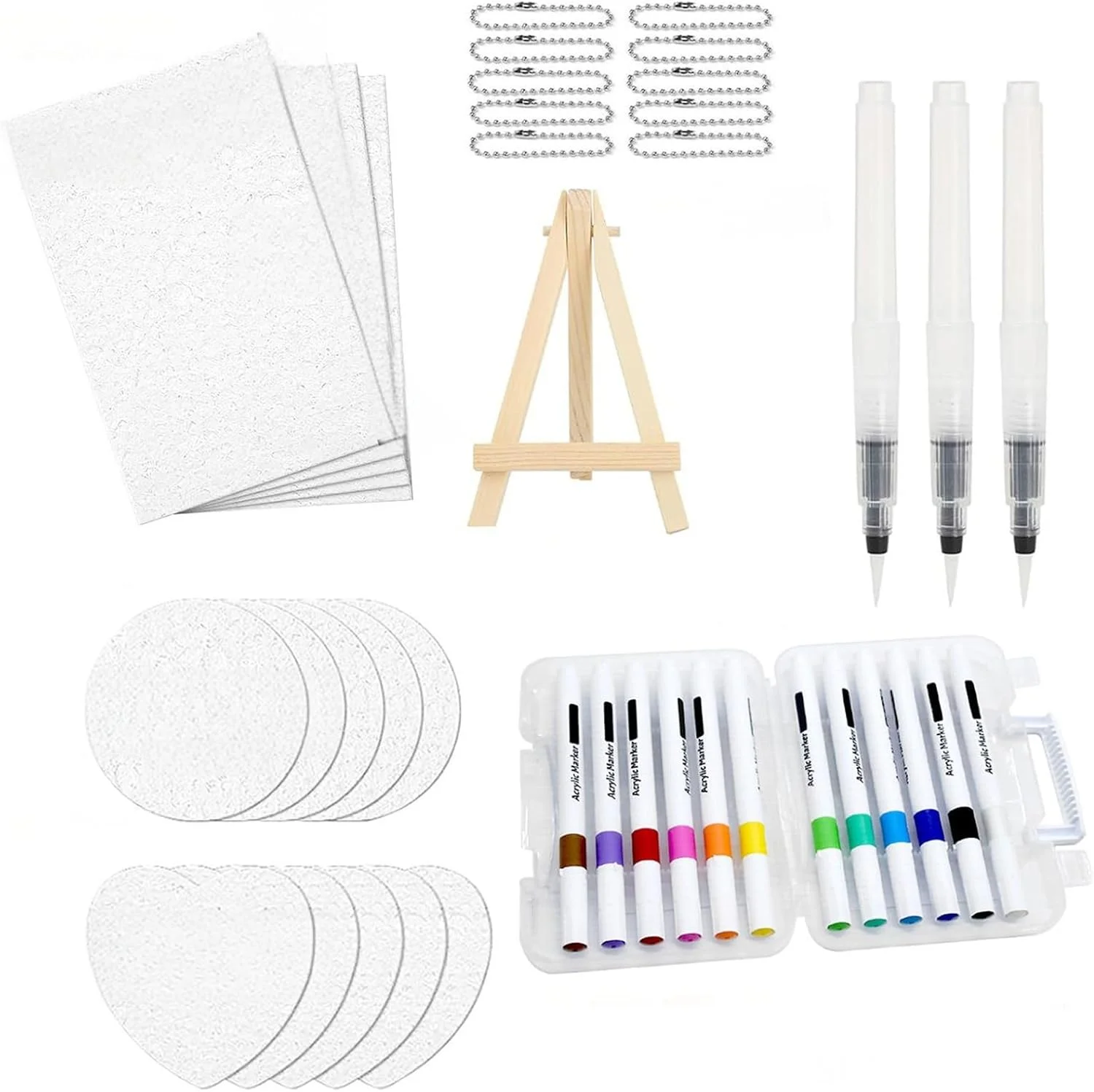 رنگ پفی جادویی، اسفنج بوم نقاشی جادویی سه بعدی، کیت نقاشی بافت نهایی، رنگ پارچه پفی ایمن و غیر سمی برای هنر و صنایع دستی DIY، نقاشی های برجسته پفی روی کاغذ