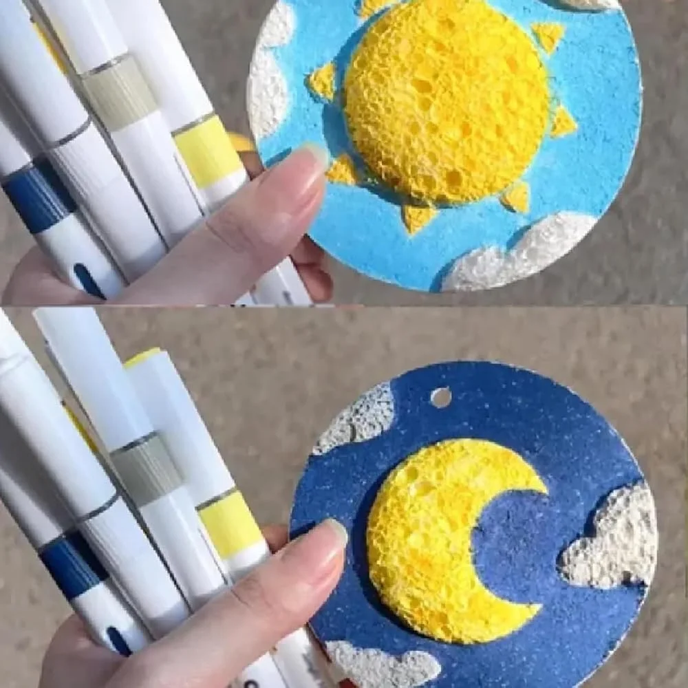 ست نقاشی سه بعدی جادویی پافی با بافت فوم، بوم و قلم های پاپ کورنی، رنگ های جوهر سه بعدی زنده برای هنر DIY کودکان، کاغذ نقاشی پافی خلاقانه برای کاردستی، پروژه های مدرسه و سرگرمی خانوادگی (10 عدد)