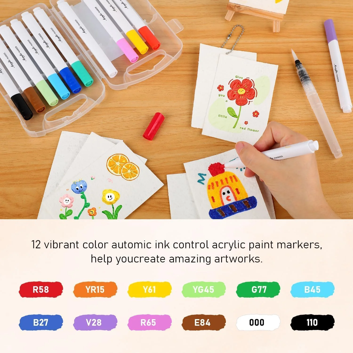 مجموعه رنگ پفی جادویی سه بعدی KASTWAVE، قلم های طراحی حباب دار DIY با اسفنج بوم، هنر بافت دار و پروژه های خلاقانه، ایده آل برای کودکان و بزرگسالان