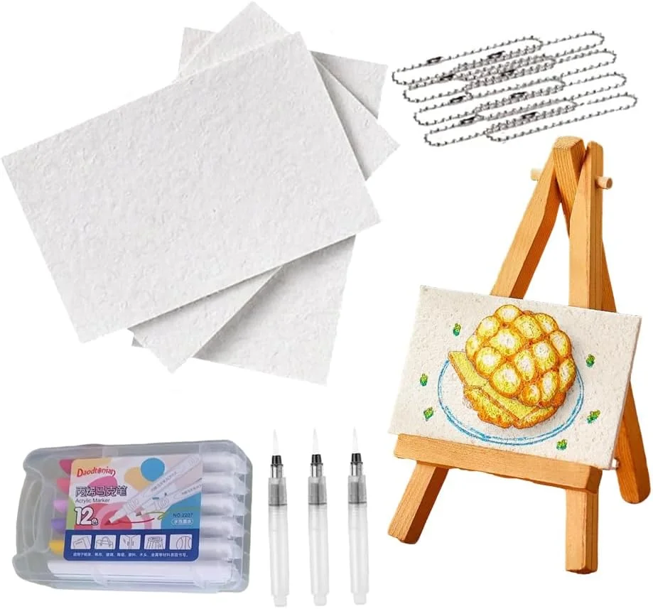 رنگ پفی جادویی Masroo، کیت نقاشی با بافت اسفنجی سه بعدی، لوازم هنری قلم های طراحی حباب دار DIY، نقاشی های پفی برجسته مستطیلی روی کاغذ