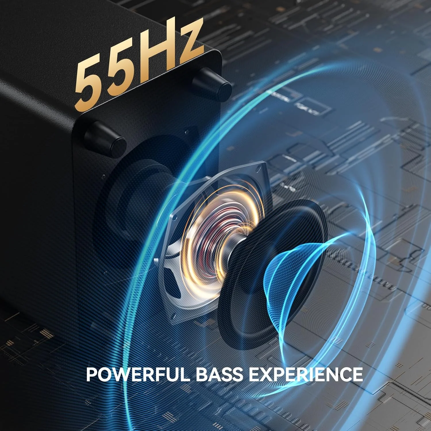 سیستم صوتی ۳.۱ کاناله دالبی اتموس برای تلویزیون هوشمند، صدای فراگیر مجازی اتموس ۳۹۰ وات و ساب ووفر سیمی، انتقال تصویر 4K HDR، سیستم سینمای خانگی HDMI/eARC