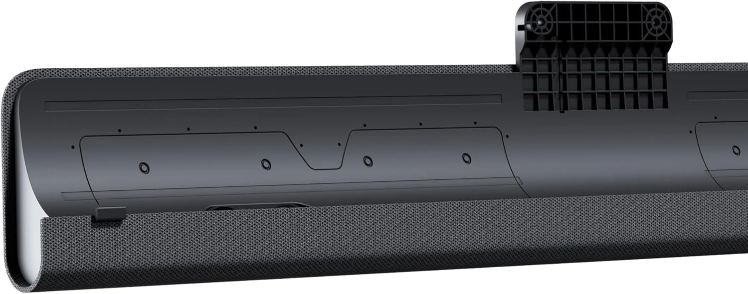 LOEWE. Klang Bar I ساندبار تلویزیون، سیستم بلندگوی تلویزیون/ساندبار 80 واتی Dolby Atmos، 8 درایور یکپارچه، راه حل نصب ساده، بلوتوث V4.2، طراحی شده برای محدوده Bild I TV - خاکستری بازالت