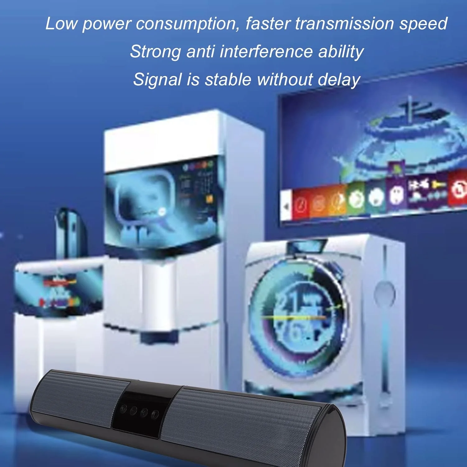 اسپیکر بلوتوثی RGB BT5.0، ساندبار با صدای فراگیر سه بعدی، ورودی AUX USB، اسپیکر بی سیم رومیزی، مینی ساندبار برای کامپیوتر/سینمای خانگی اسپیکر بلوتوثی RGB BT5.0، ساندبار با صدای فراگیر سه بعدی، ورودی AUX USB، اسپیکر بی سیم رومیزی، مینی ساندبار برای کامپیوتر/سینمای خانگی