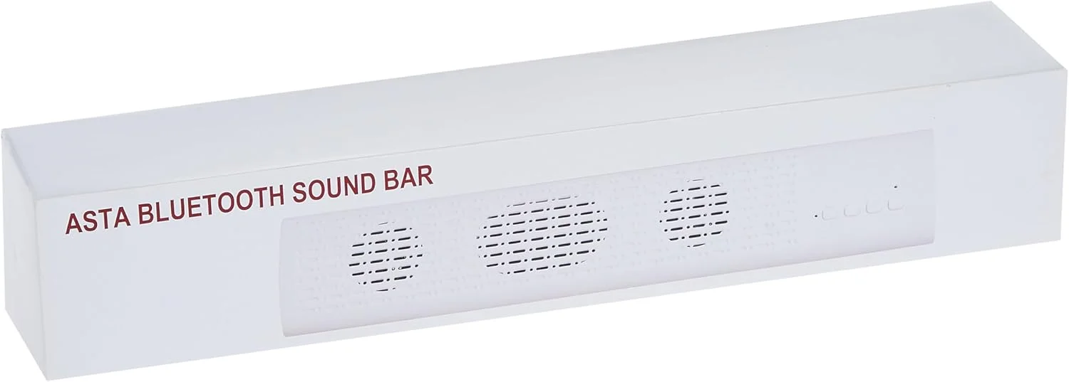 اسپیکر نواری صدا با بلندگوهای بلوتوثی دارای باتری ۱۲۰۰ میلی آمپر ساعتی (۲x۳ وات)