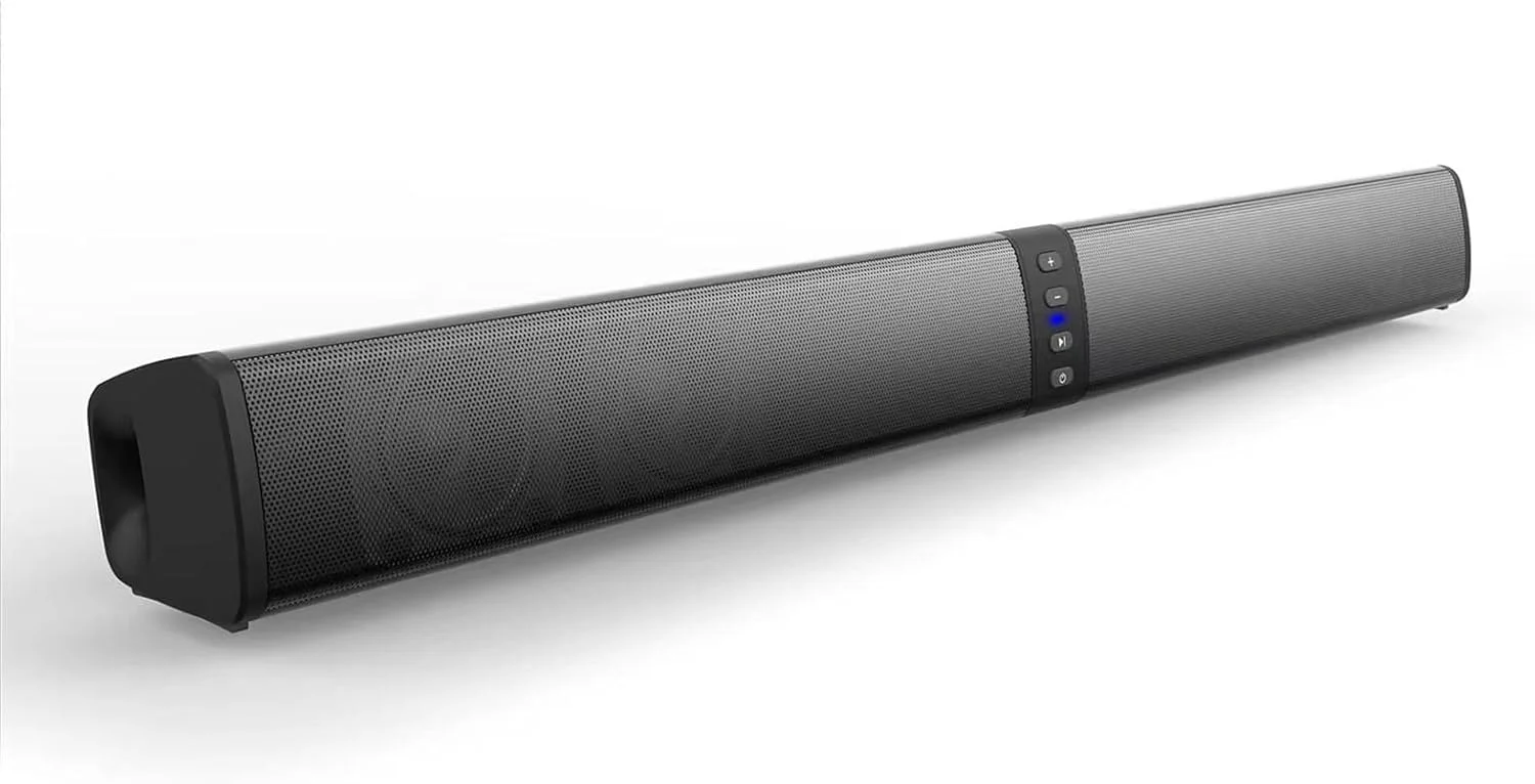 اسپیکر قابل جدا شدن بلند Fawoonu BS-36 مناسب منزل، فضای باز، تلویزیون، کامپیوتر، دیوار صوتی BT o فلزی، طراحی بدون حاشیه سازگار با دستگاه های متعدد با باتری 2000 میلی آمپر