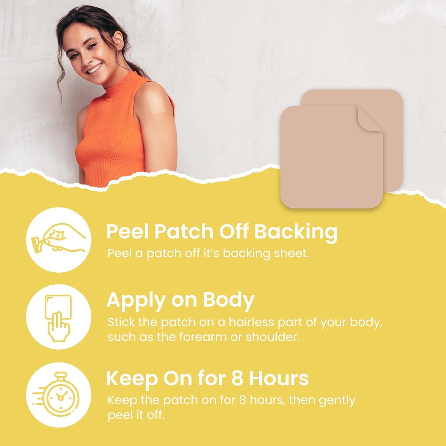 برچسب های منیزیم VIORY (بسته 60 عددی) - برچسب 100% طبیعی برای زنان و مردان - پشتیبانی از عضلات و استخوان ها، آرامش بخش - فرمول پیشرفته