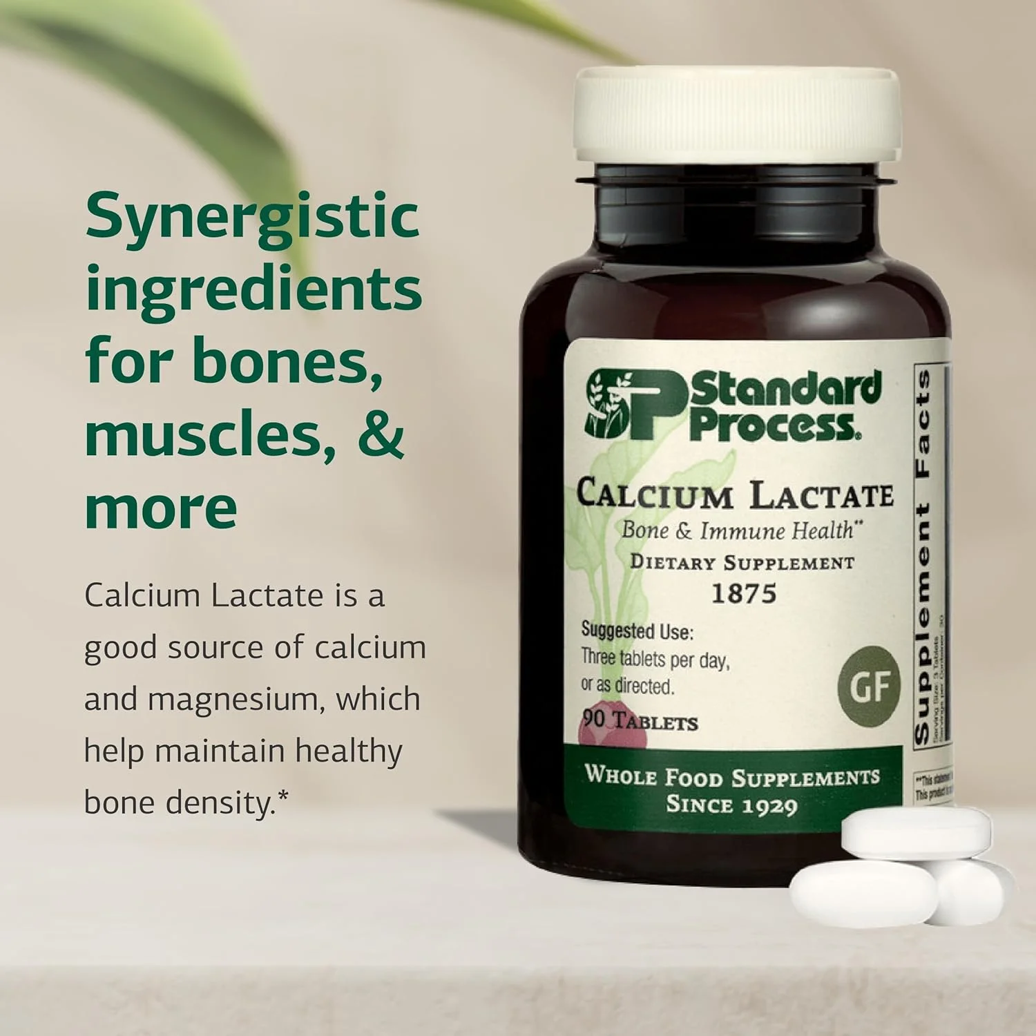 لاکتات کلسیم استاندارد پروسس - پشتیبانی از سیستم ایمنی و استحکام استخوان - مکمل سلامت استخوان و عضله حاوی منیزیم و کلسیم - 90 قرص لاکتات کلسیم استاندارد پروسس - پشتیبانی از سیستم ایمنی و استحکام استخوان - مکمل سلامت استخوان و عضله حاوی منیزیم و کلسیم - 90 قرص