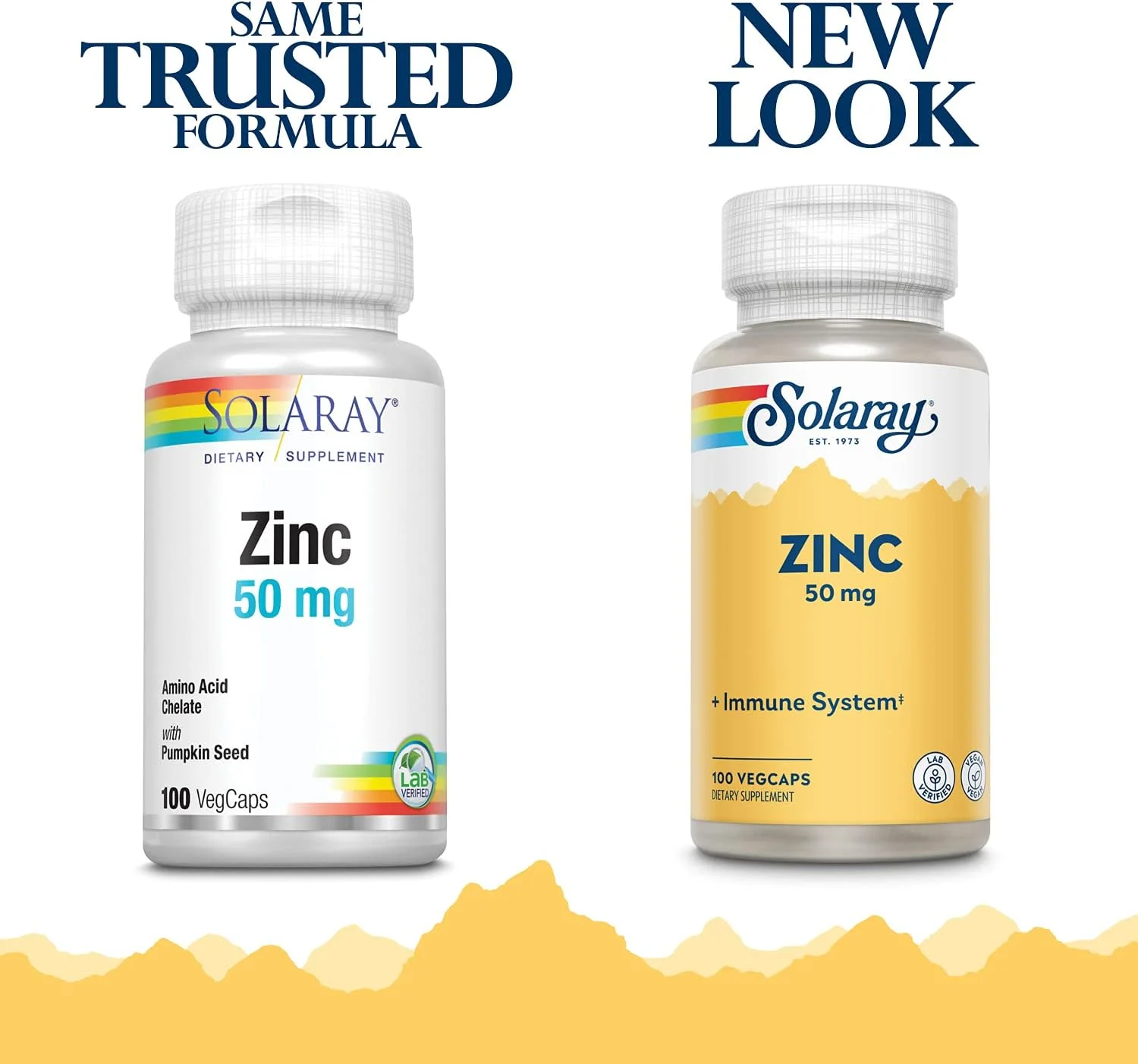 زینک 50 میلی گرم سولارای 100 کپسول گیاهی - بسته 3 عددی