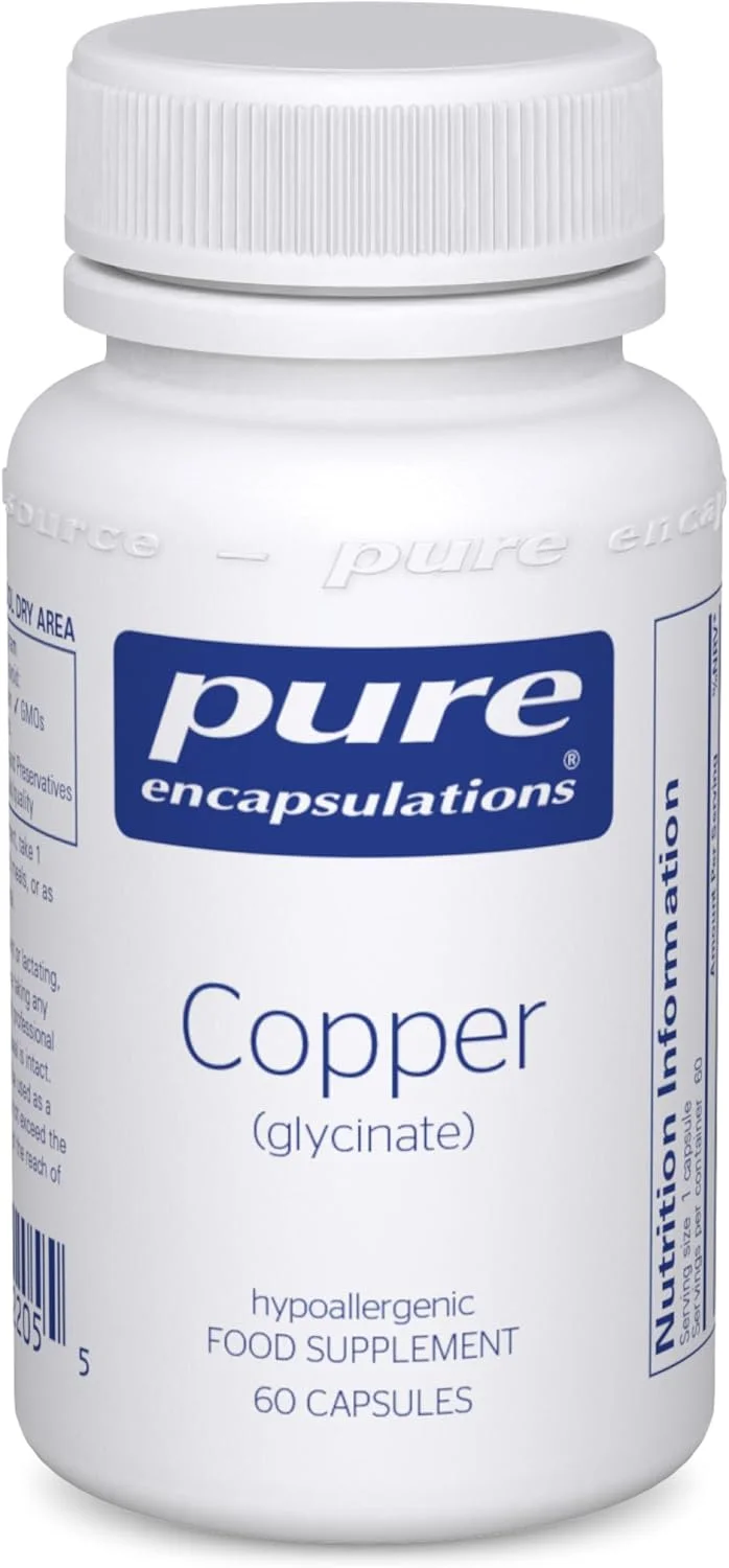 گلیسینات مس Pure Encapsulations - پشتیبانی از عملکرد طبیعی سیستم ایمنی، 60 کپسول