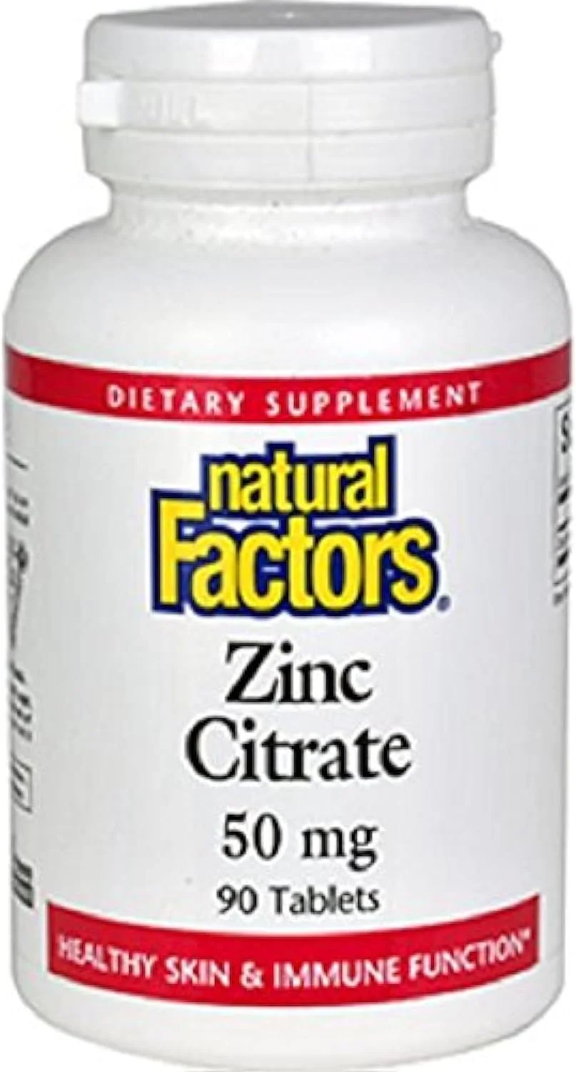 قرص سیترات روی 50 میلی گرمی Natural Factors، 90 عددی (بسته 2 عددی)