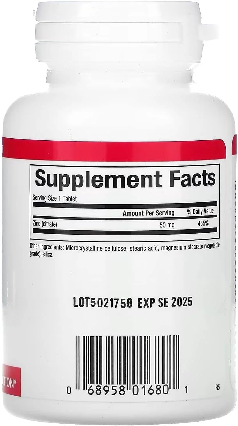 قرص سیترات روی 50 میلی گرمی Natural Factors، 90 عددی (بسته 2 عددی)