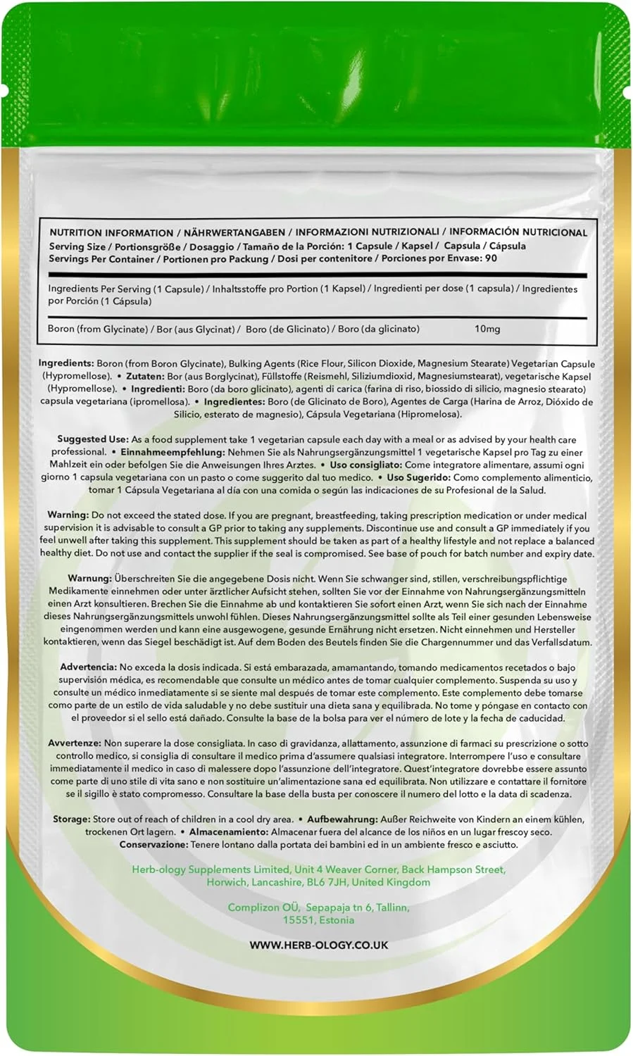 مکمل های بور 10 میلی گرم Herb-Ology.co.uk Nature's Technology | 90 کپسول گیاهی کلاته | بور گلیسینات با قدرت بالا | تولید شده در انگلستان در یک مرکز دارای مجوز ISO مکمل های بور 10 میلی گرم Herb-Ology.co.uk Nature's Technology | 90 کپسول گیاهی کلاته | بور گلیسینات با قدرت بالا | تولید شده در انگلستان در یک مرکز دارای مجوز ISO