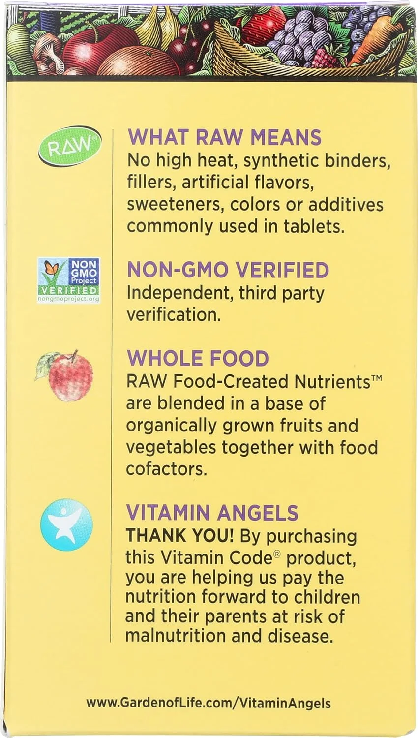 کپسول های گیاهی زینک Garden of Life Vitamin Code، 60 عدد