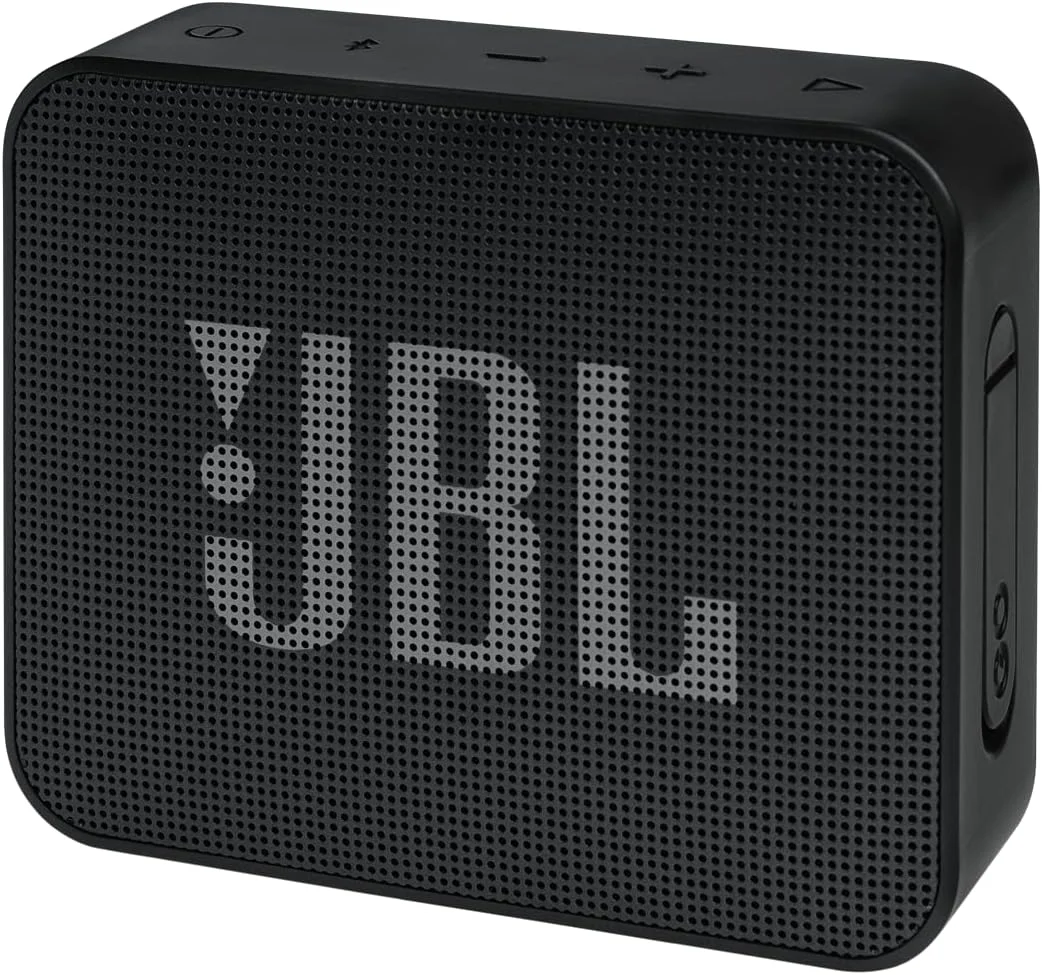 اسپیکر بلوتوثی قابل حمل و ضدآب JBL Go Essential، صدای حرفه‌ای اورجینال JBL، صدای بزرگ و بیس غنی، دارای استاندارد IPX7، پخش بی‌سیم، 5 ساعت پخش مداوم - مشکی