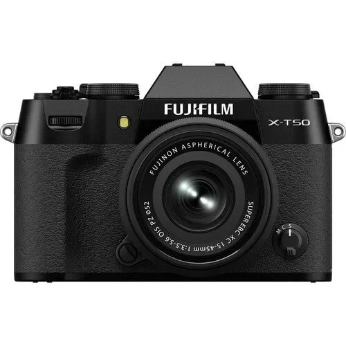 دوربین بدون آینه FUJIFILM X-T50 با لنز 15-45mm f/3.5-5.6 (مشکی)