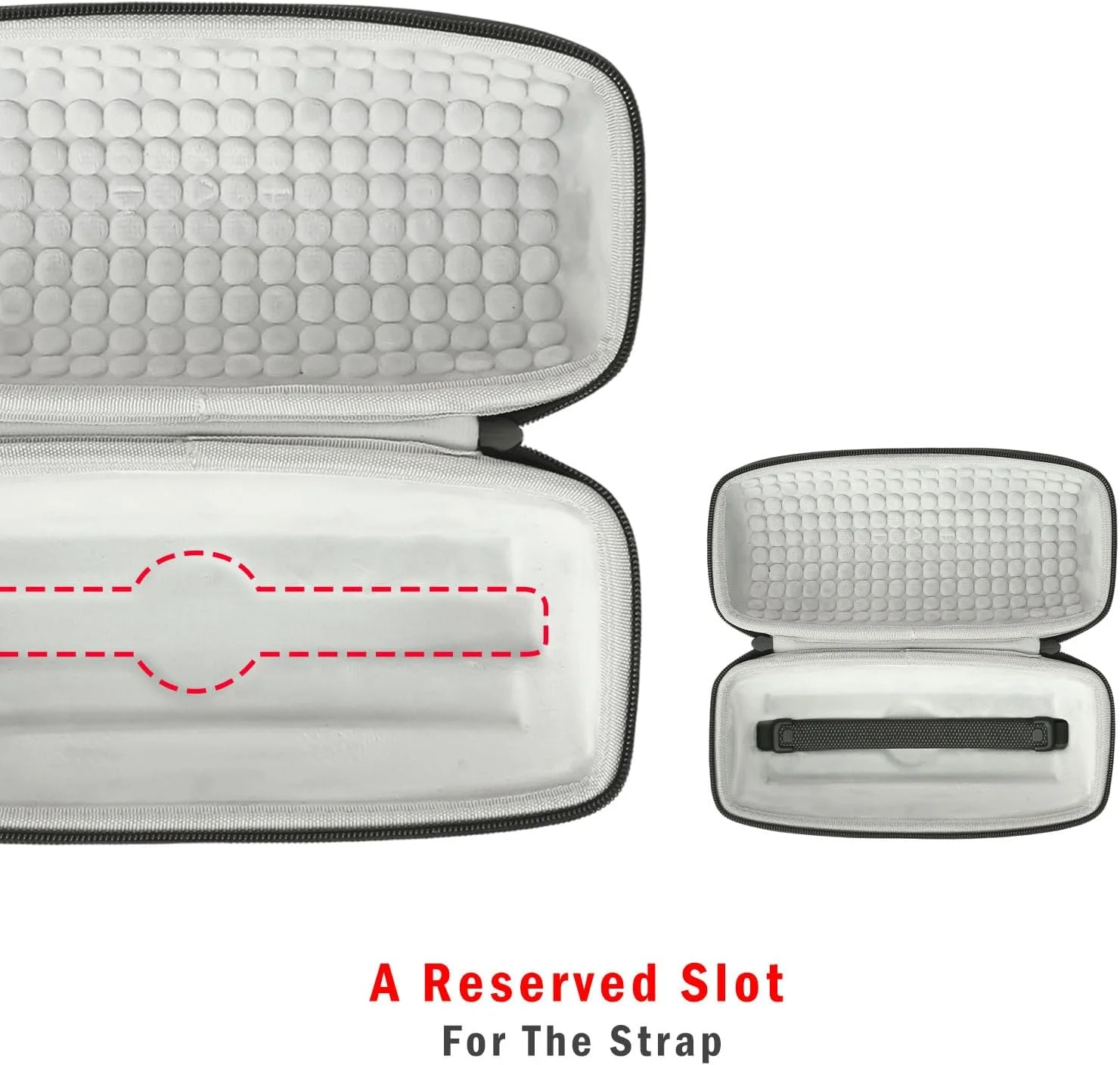 کیف حمل سازگار با اسپیکر بلوتوثی JBL Charge 6، کیف محافظ ضد ضربه و مقاوم در برابر آب برای نگهداری و حمل آسان - مشکی