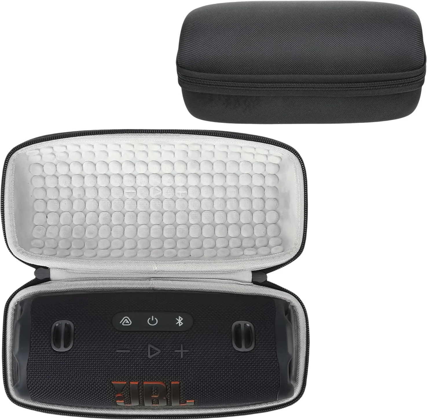 کیف حمل سازگار با اسپیکر بلوتوثی JBL Charge 6، کیف محافظ ضد ضربه و مقاوم در برابر آب برای نگهداری و حمل آسان - مشکی