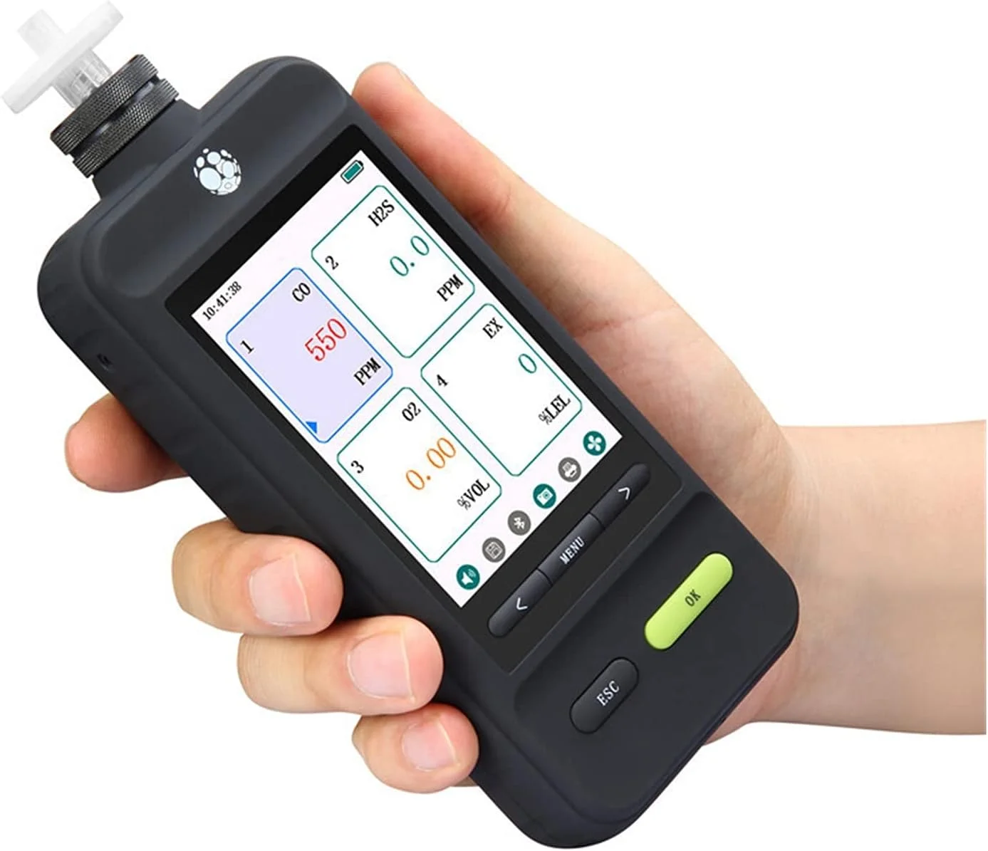 دستگاه سنجش کیفیت هوا، پمپ مکش آشکارساز گاز VOC اکسیژن آمونیاک دی اکسید کربن گوگرد TVOC اکسید نیتروژن دستگاه سنجش کیفیت هوا، پمپ مکش آشکارساز گاز VOC اکسیژن آمونیاک دی اکسید کربن گوگرد TVOC اکسید نیتروژن